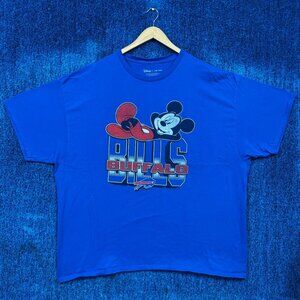 Disney x NFL Buffalo Bills NFL Football Blue Oversized T-Shirt Size XXL